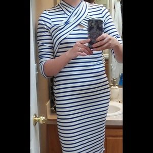 Large jersey knit dress